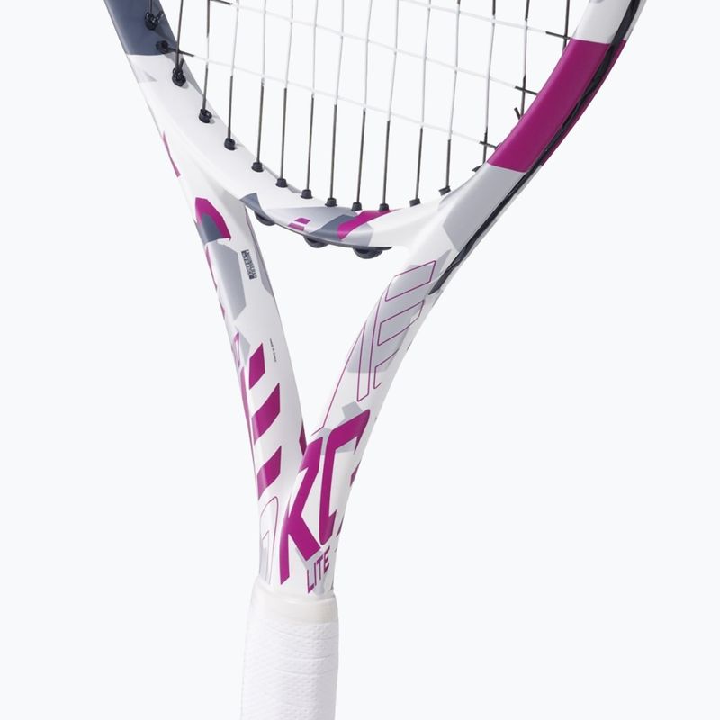Teniszütő Babolat Evo Aero Lite Pink fehér/rózsaszín teniszütő 6