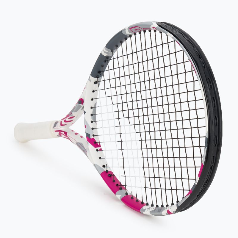 Teniszütő Babolat Evo Aero Lite Pink fehér/rózsaszín teniszütő 2