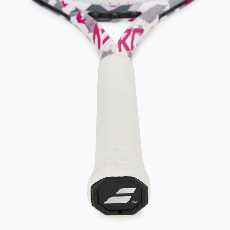 Teniszütő Babolat Evo Aero Lite Pink fehér/rózsaszín teniszütő 3