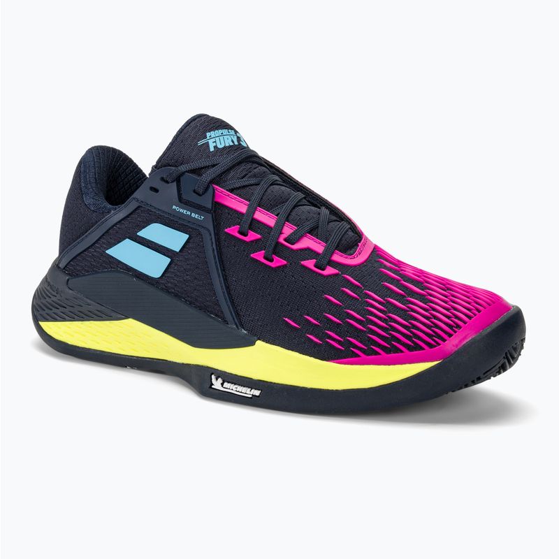 Babolat Propulse Fury 3 Clay sötétkék/rózsaszín aero férfi teniszcipő