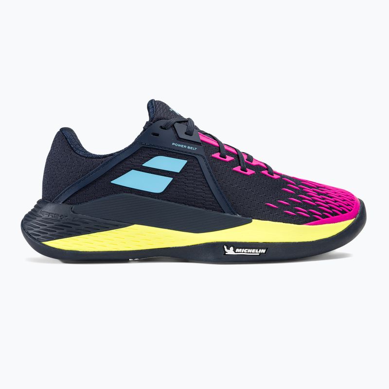 Babolat Propulse Fury 3 Clay sötétkék/rózsaszín aero férfi teniszcipő 2