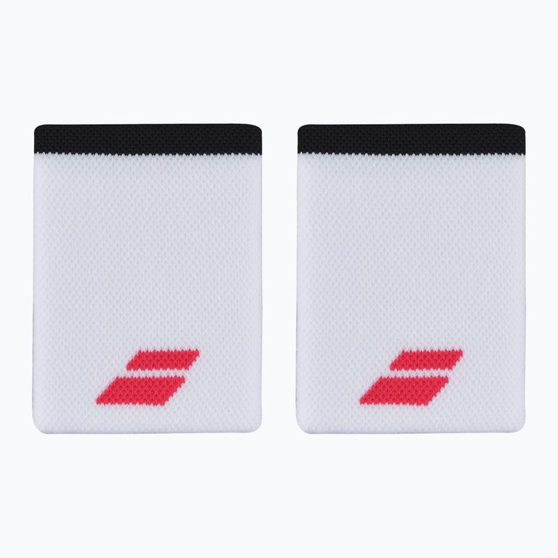 Babolat Logo Jumbo csuklópánt 2 db fehér/strike piros