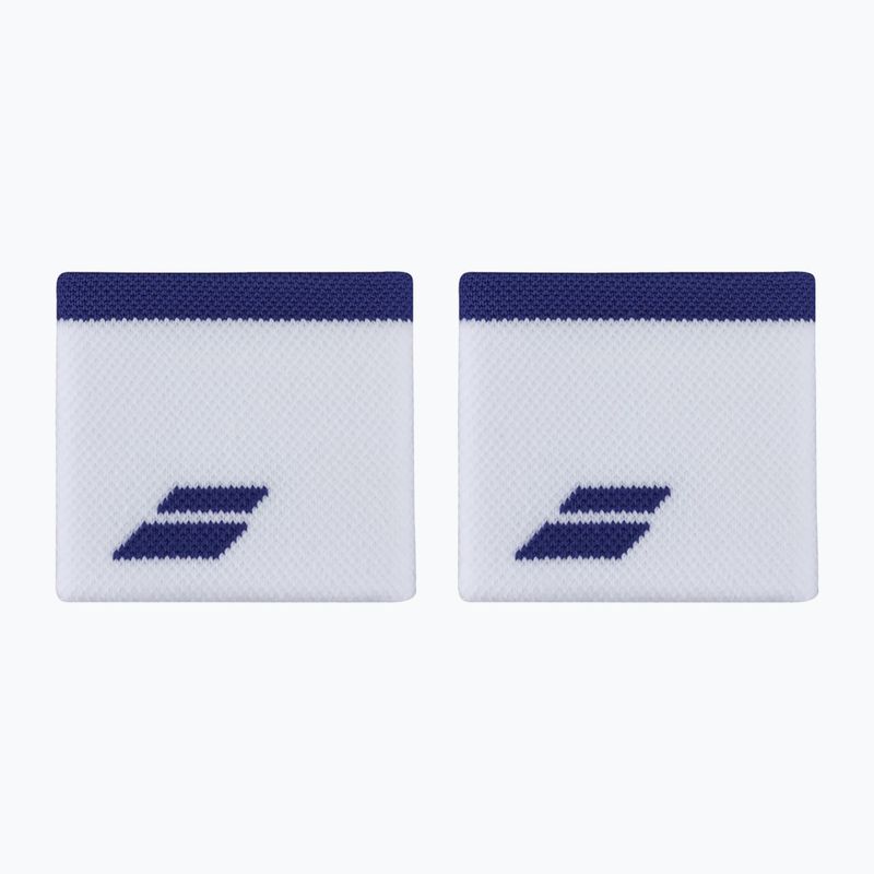 Csuklópánt Babolat Logo Wristband 2 db white/sodalite blue