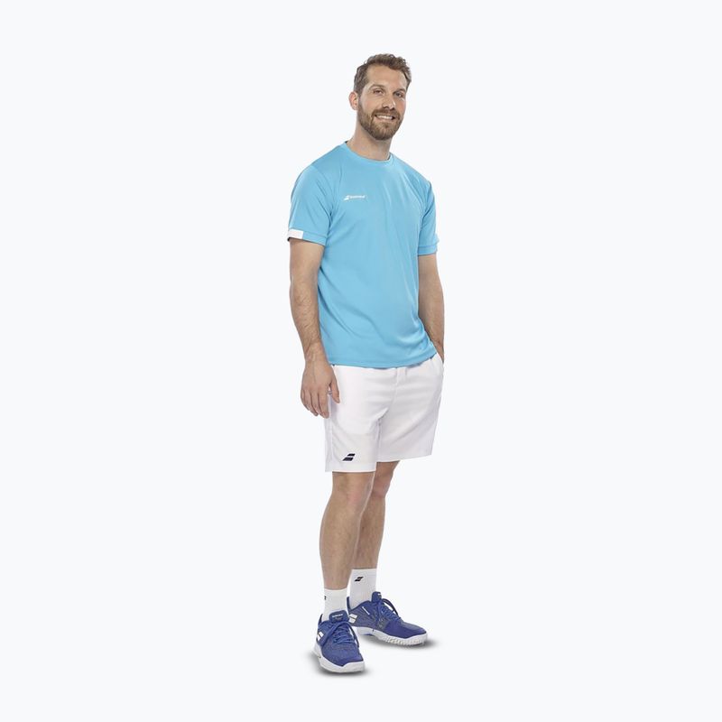 Férfi Babolat Play Crew Neck póló ciánkék