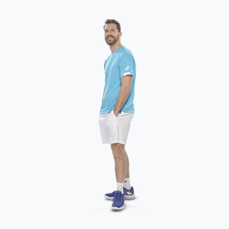 Férfi Babolat Play Crew Neck póló ciánkék 4