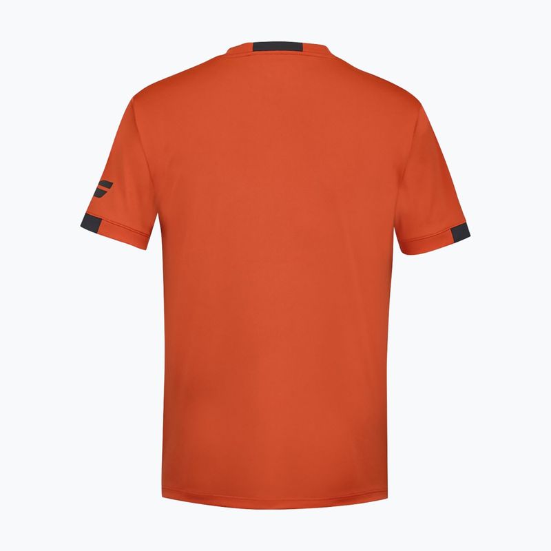 Férfi póló Babolat Play Crew Neck fiesta red 3