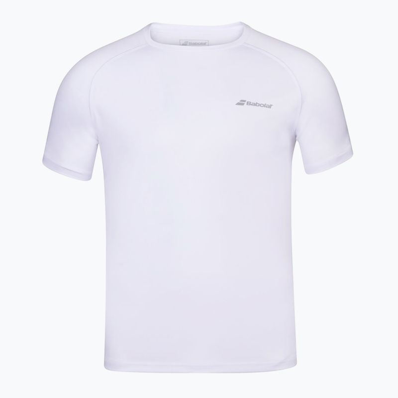 Gyerek póló Babolat Play Crew Neck white/white