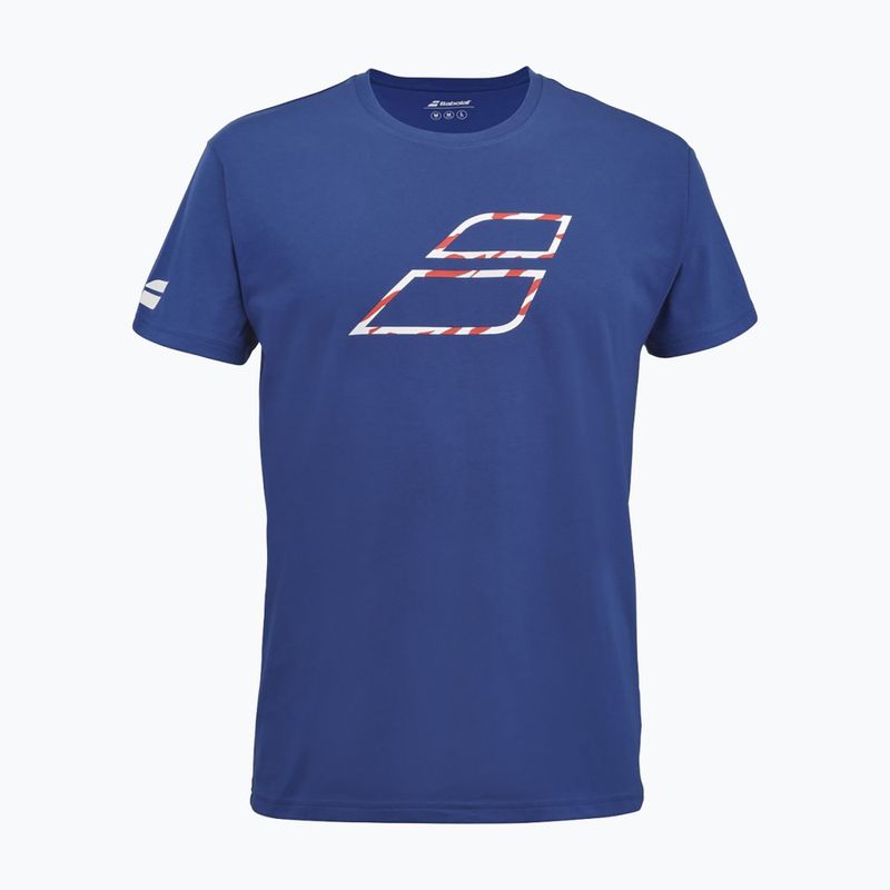 Férfi póló Babolat Exercise Big Flag sodalite blue