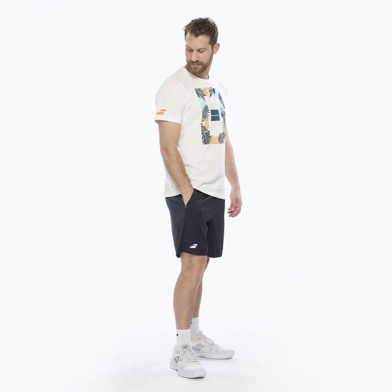 Babolat férfi Exercise Message 1000 póló fehér/fehér 4