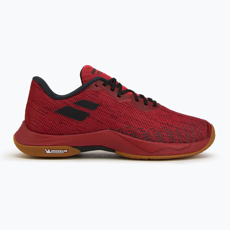 Babolat Shadow Spirit 2 fekete/ mákpiros férfi tollaslabda cipő 2