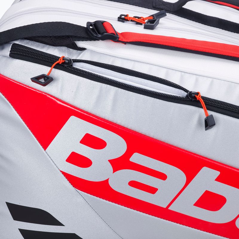 Babolat RH Pro Padel Juan Lebron 62 l fehér/ ezüst/ piros padel táska 3