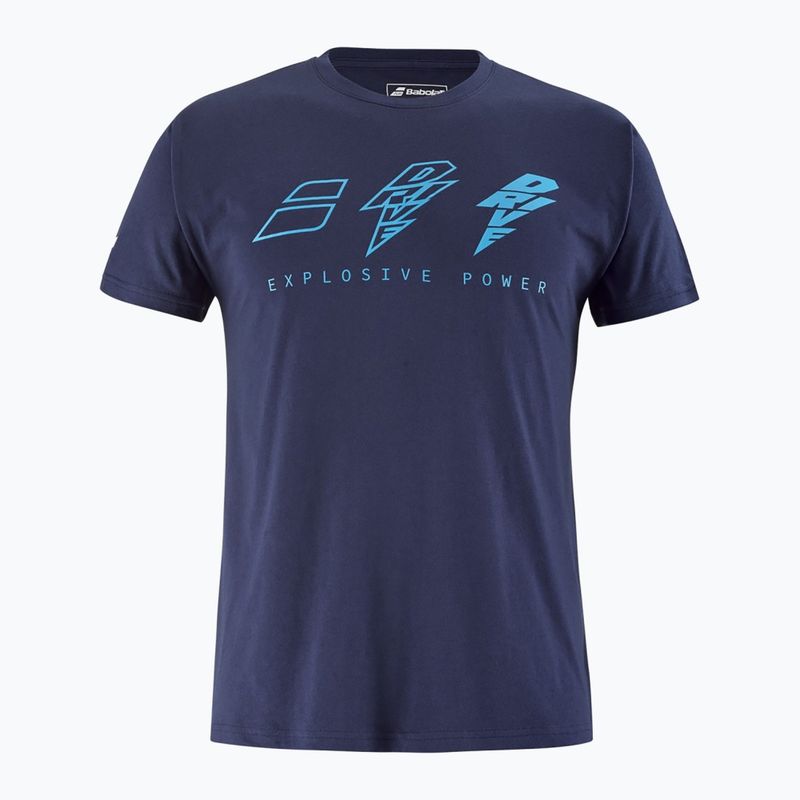Férfi Babolat Drive Cotton drive drive heritage kék póló