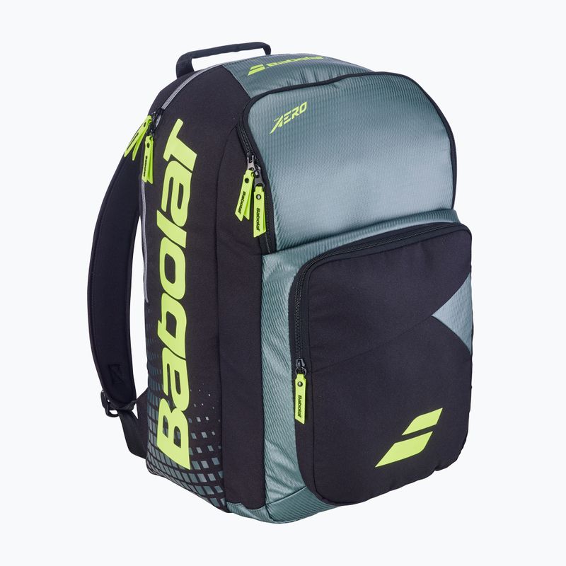 Tenisz hátizsák Babolat Pure Aero 40 l metallic grey/black/fluo yellow
