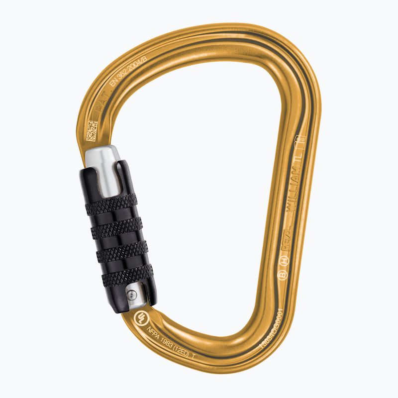 Mászókarabiner Petzl William Ball-Lock gold 2