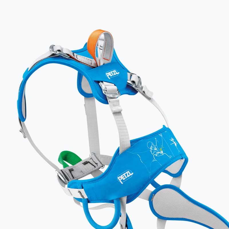 Gyermek mászóheveder Petzl Gray/blue ouistiti 3