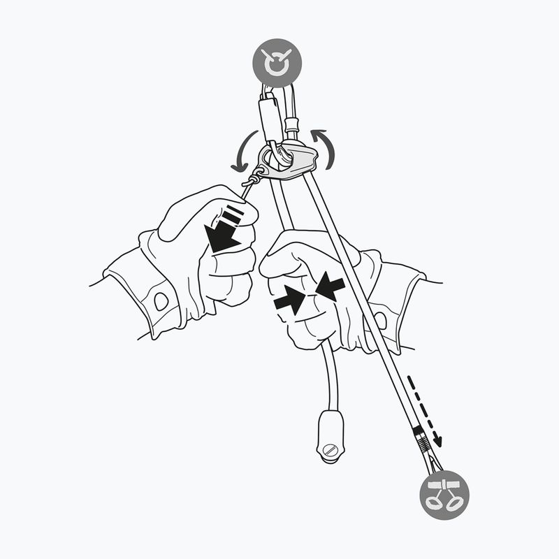 Biztonsági kötél Petzl Dual Canyon Guide orange 5