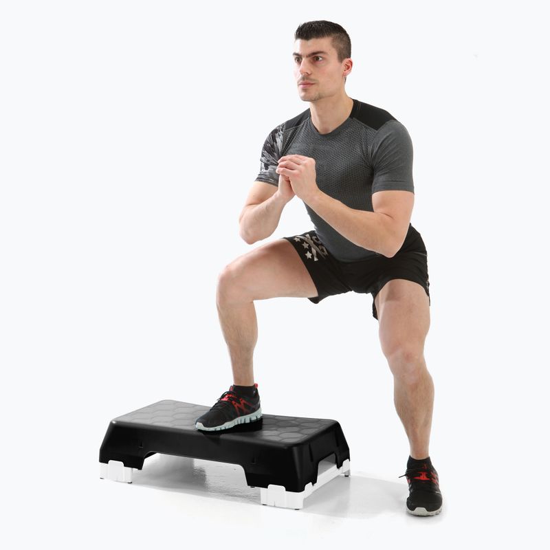 Sveltus Ecostep aerobic stepper + emelkedők Tömeges fekete 6