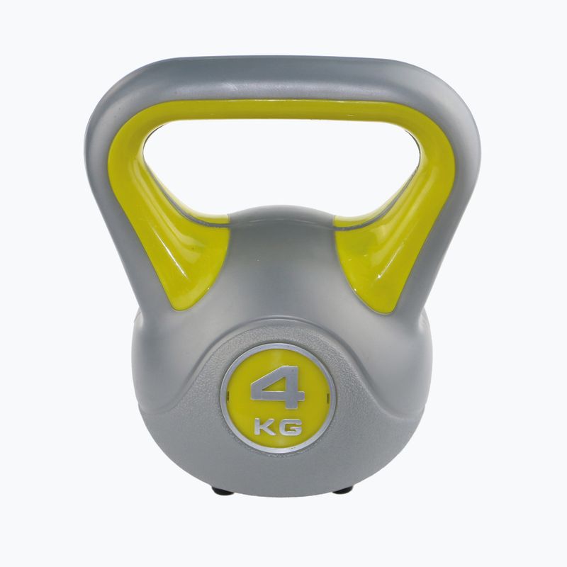 Kettlebell Sveltus Fit 4 kg szürke/sárga