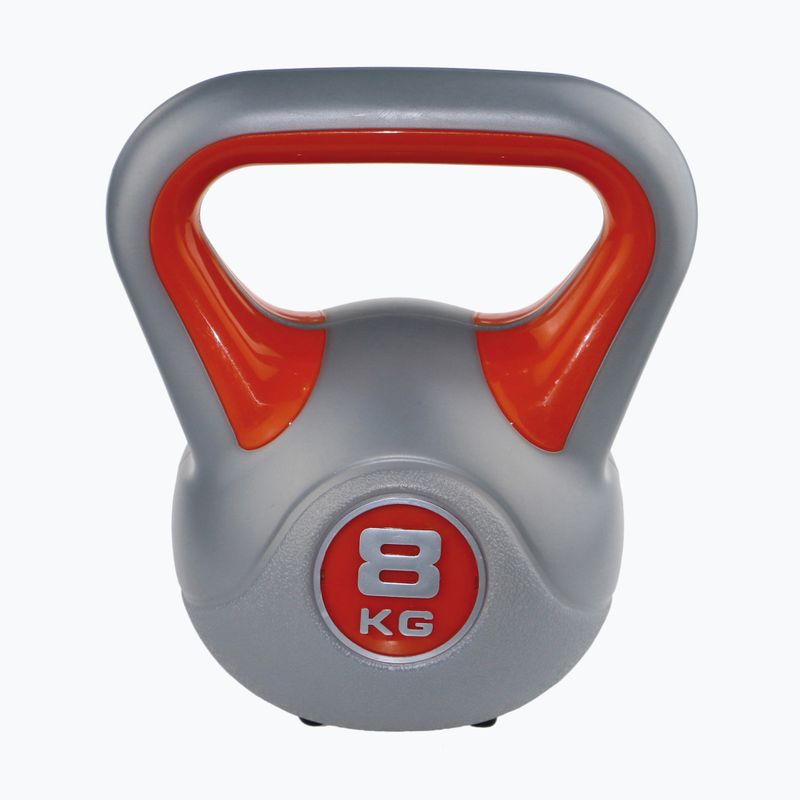 Kettlebell Sveltus Fit 8 kg szürke/piros