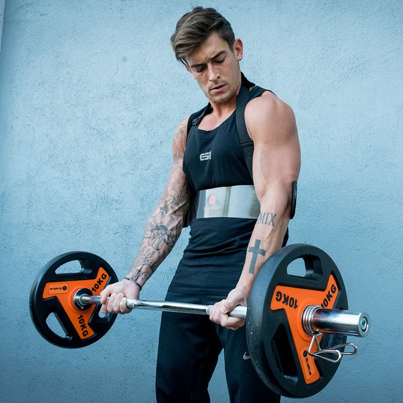 Egyenes rúd Sveltus Training Bar + 2 Spring Collars 175 cm chrome 7