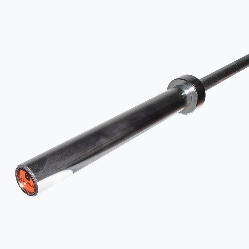 Egyenes rúd Sveltus Training Bar + 2 Spring Collars 220 cm chrome 4