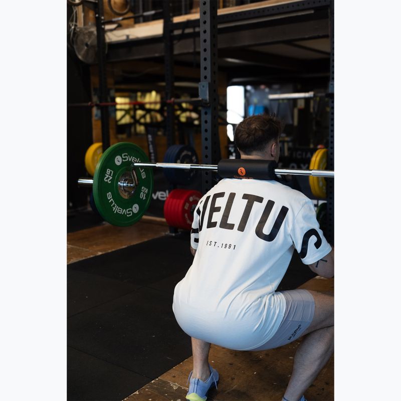 Olimpiai guggolórúd + 2 bilincs Sveltus Safety Squat Bar chrome/black 3