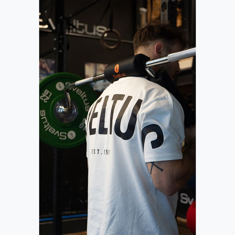 Olimpiai guggolórúd + 2 bilincs Sveltus Safety Squat Bar chrome/black 4