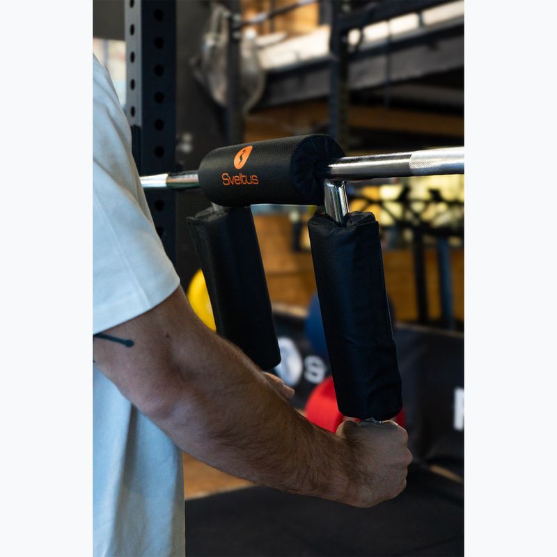 Olimpiai guggolórúd + 2 bilincs Sveltus Safety Squat Bar chrome/black 5