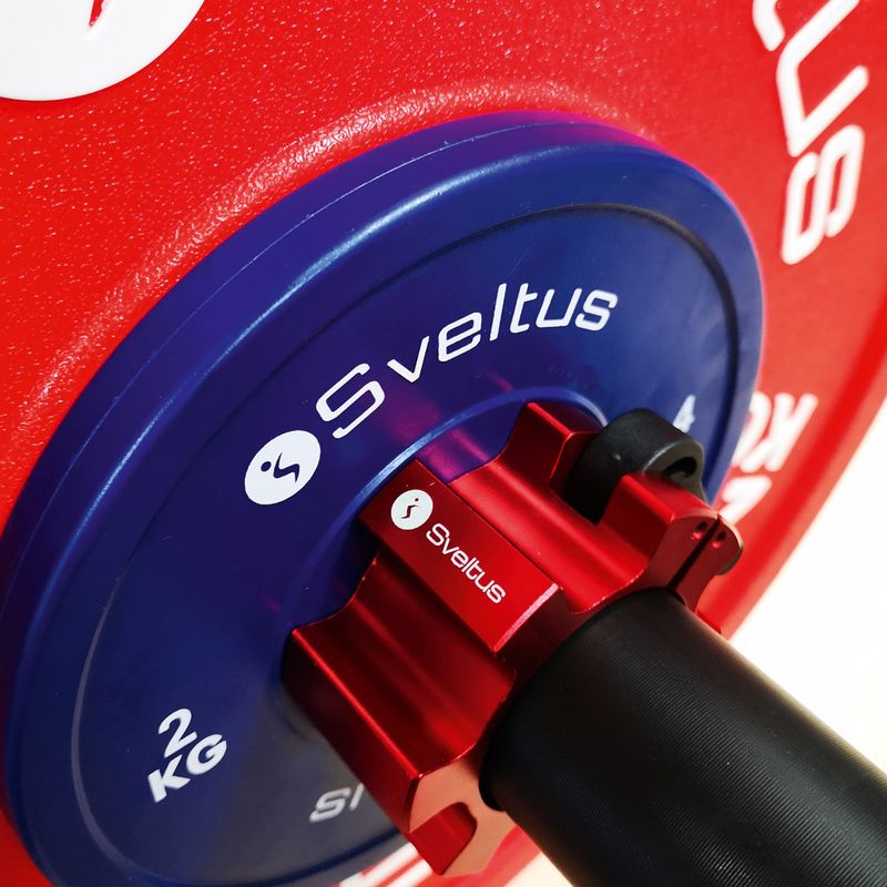 Súlyzórögzítők Sveltus Aluminium Stop Disc 2 db. red 3