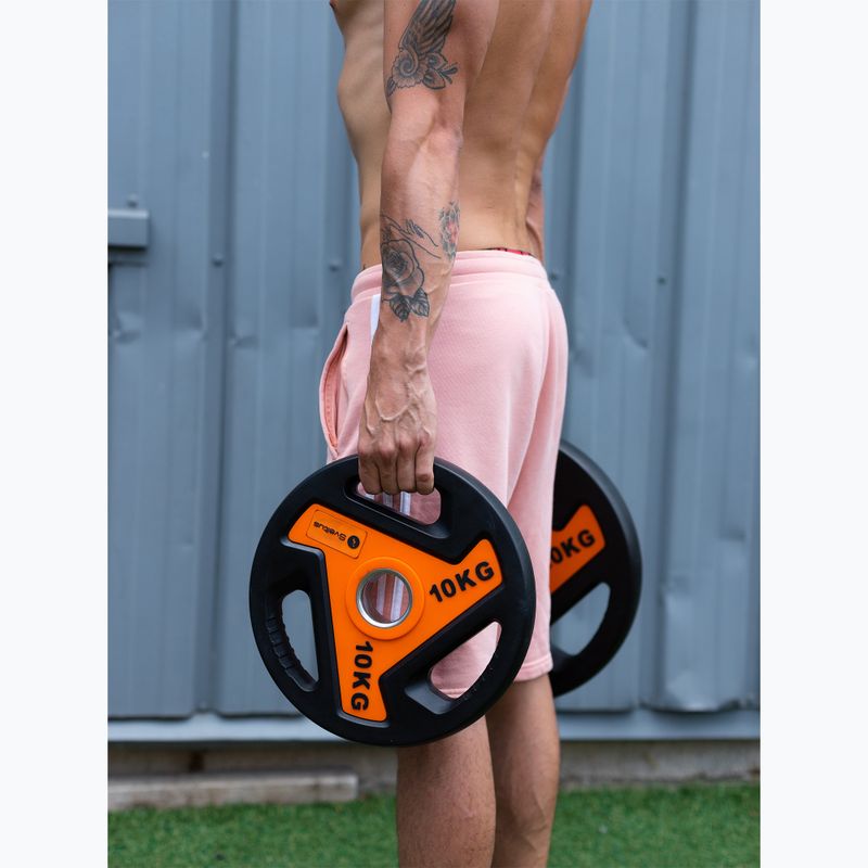 Olimpiai súlytárcsa Sveltus Olympic Disc With Handles 10 kg black 2