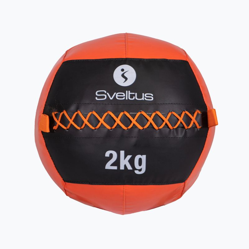 Sveltus fali labda 2 kg fekete/piros