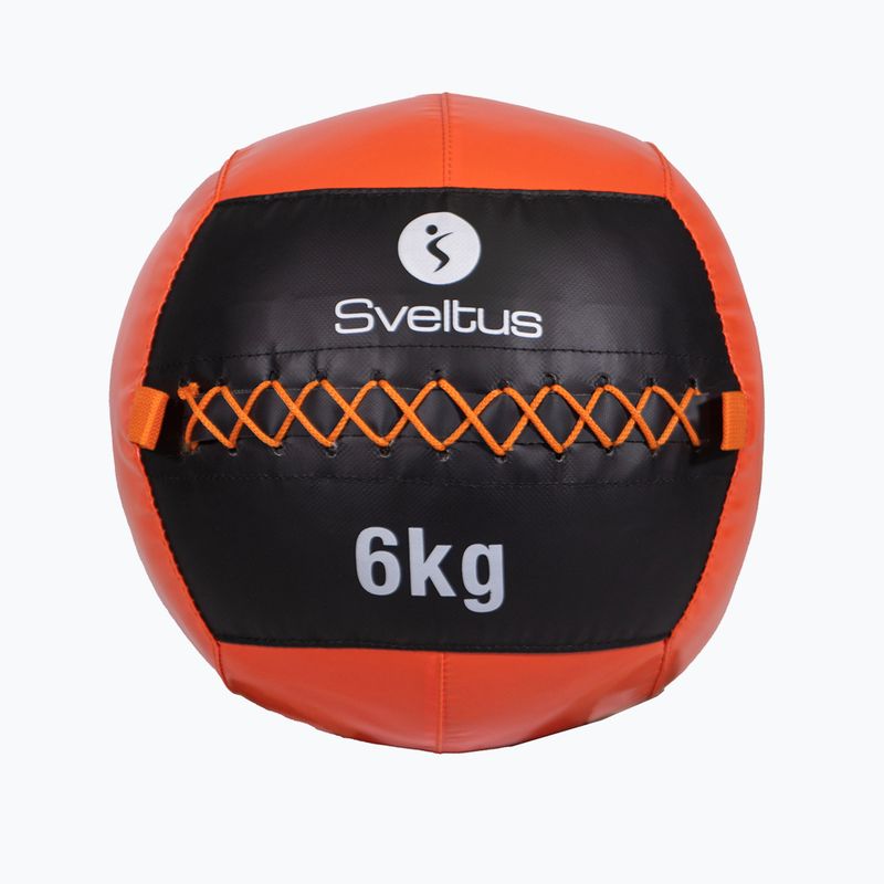 Sveltus fali labda 6 kg fekete/piros