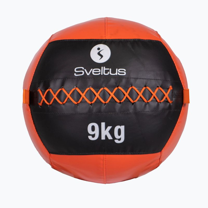 Sveltus fali labda 9 kg fekete/piros