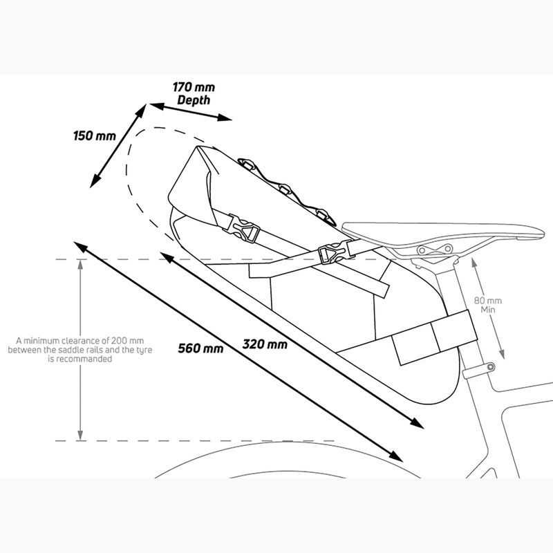 Zefal Bikepacking nyeregtáska Adventure R11 fekete ZF-7001 ZF-7001 8