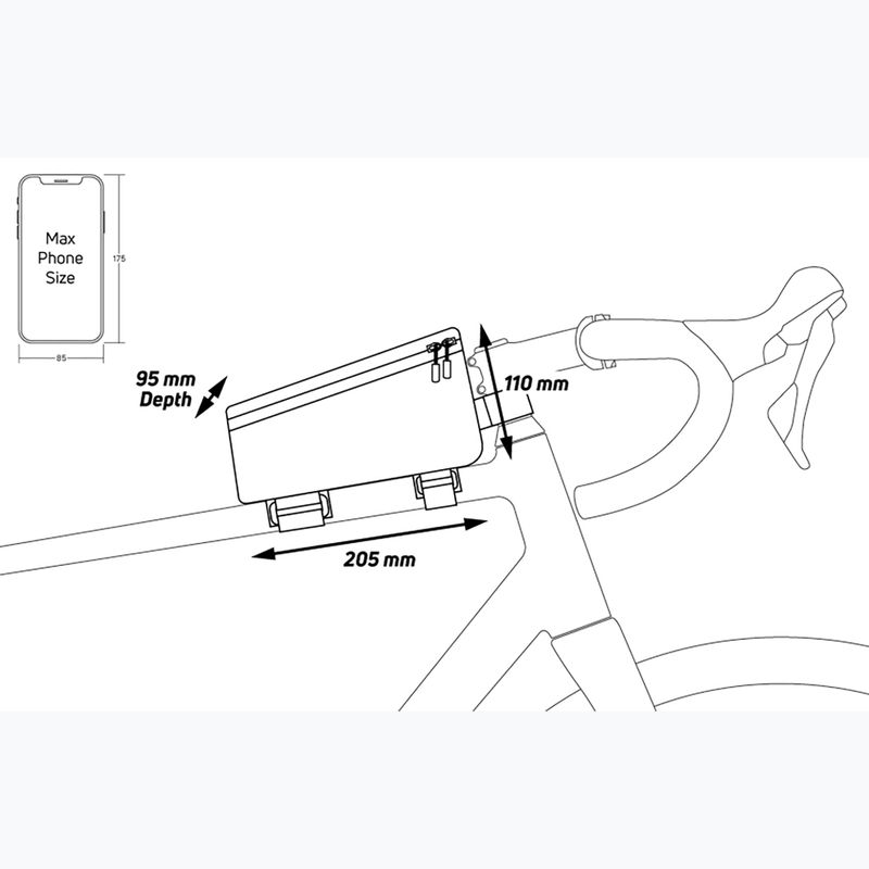 Zefal Console Pack T2 kerékpáros táska fekete ZF-7011 6