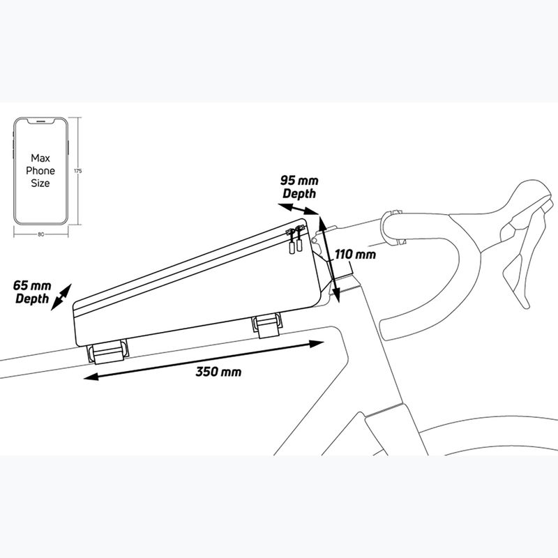 Zefal Console Pack T3 kerékpáros táska fekete ZF-7012 2