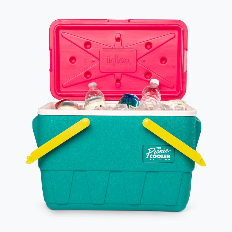 Hordozható hűtőszekrény Igloo Retro Picnic 25 Qt 23 l dark jade 9