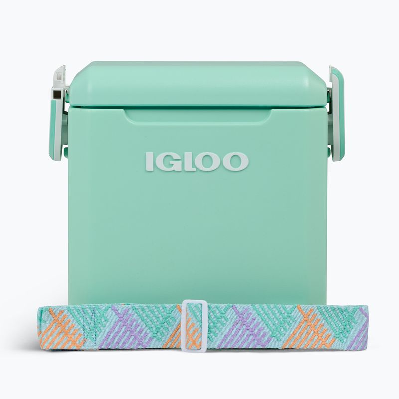 Igloo Tag-A-Long Too 10 literes tengerzöld cikcakkos utazó hűtőszekrény 3