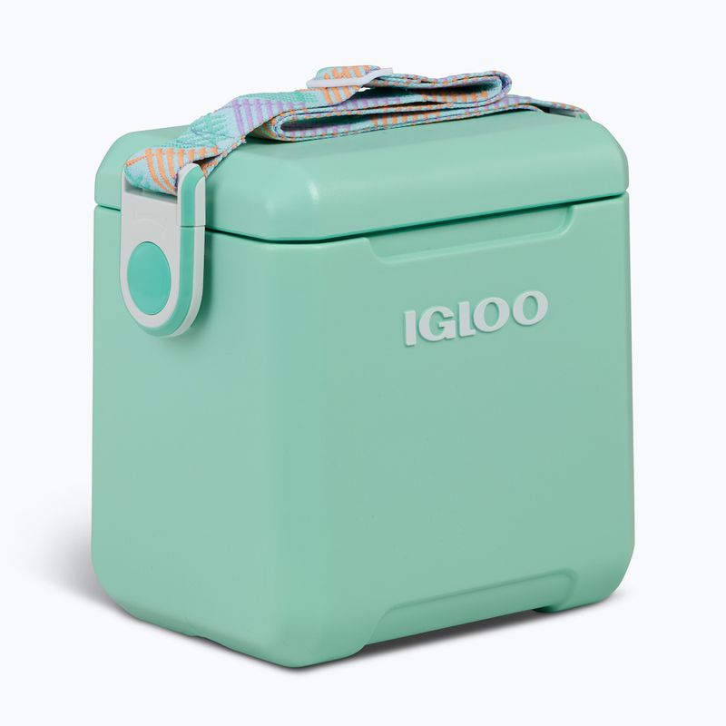 Igloo Tag-A-Long Too 10 literes tengerzöld cikcakkos utazó hűtőszekrény 4