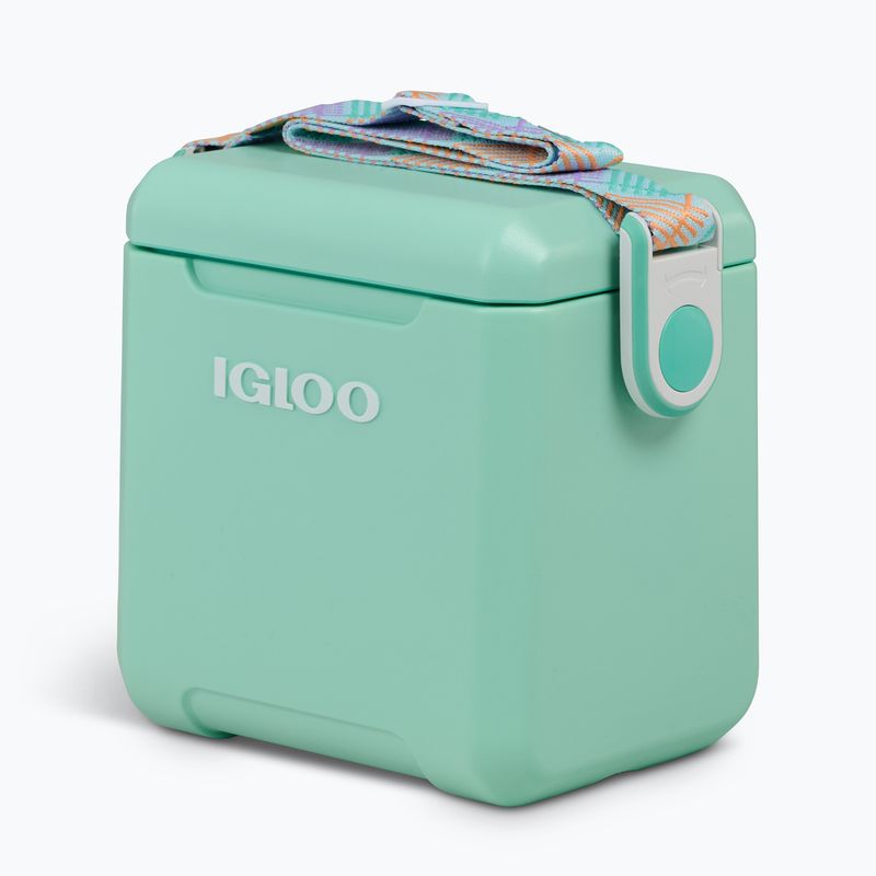 Igloo Tag-A-Long Too 10 literes tengerzöld cikcakkos utazó hűtőszekrény 5