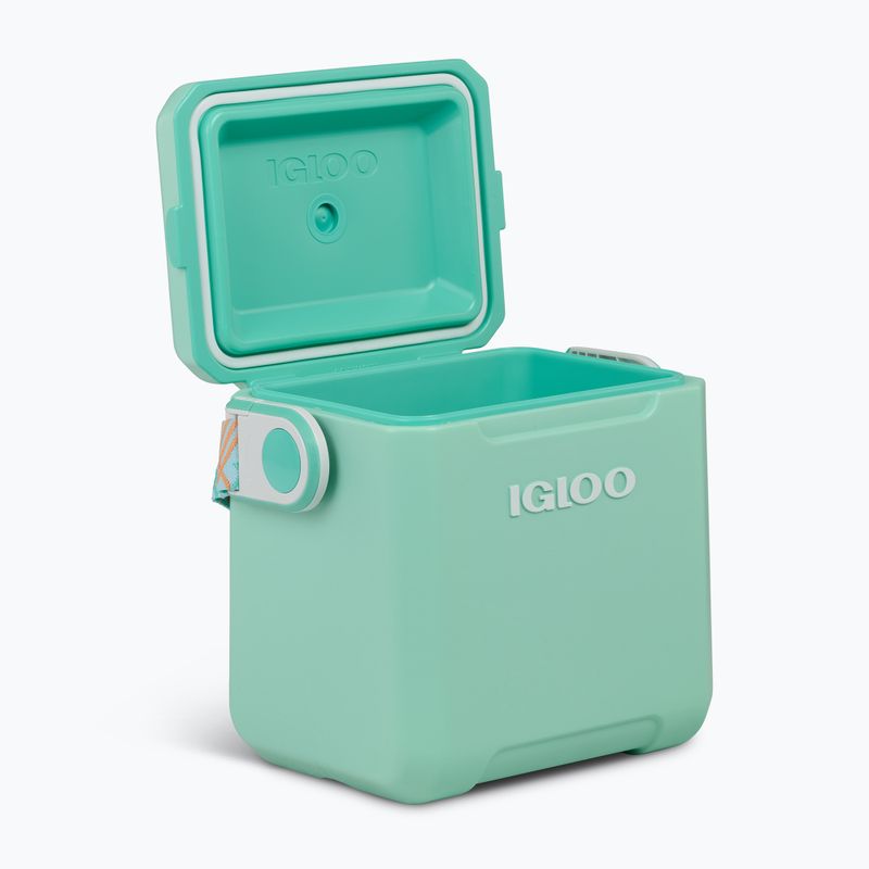 Igloo Tag-A-Long Too 10 literes tengerzöld cikcakkos utazó hűtőszekrény 6