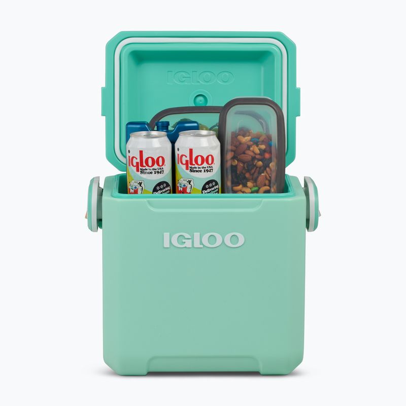 Igloo Tag-A-Long Too 10 literes tengerzöld cikcakkos utazó hűtőszekrény 11