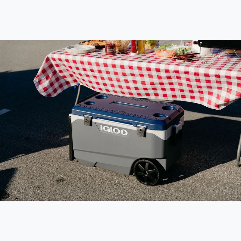 Igloo Maxcold Latitude 90 Qt Roller 85 l karbonit/égei-tengeri túra hűtőszekrény 10