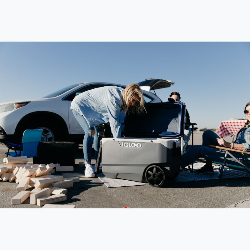 Igloo Maxcold Latitude 90 Qt Roller 85 l karbonit/égei-tengeri túra hűtőszekrény 13