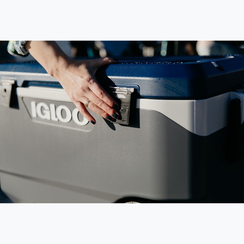Igloo Maxcold Latitude 90 Qt Roller 85 l karbonit/égei-tengeri túra hűtőszekrény 14