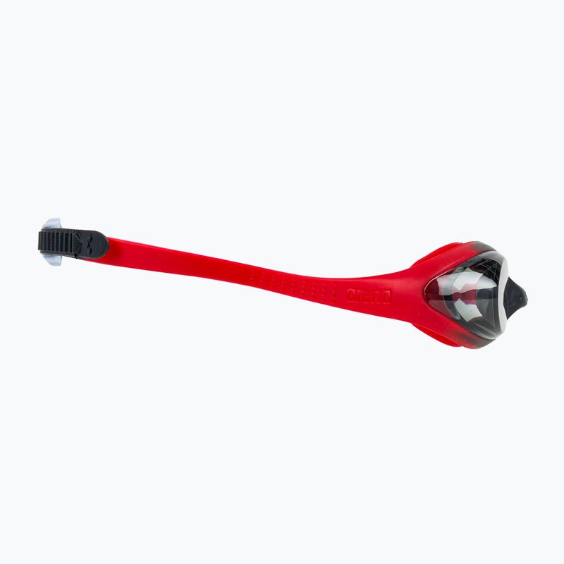 Gyermek úszószemüveg arena Spider piros/füst/fekete 3