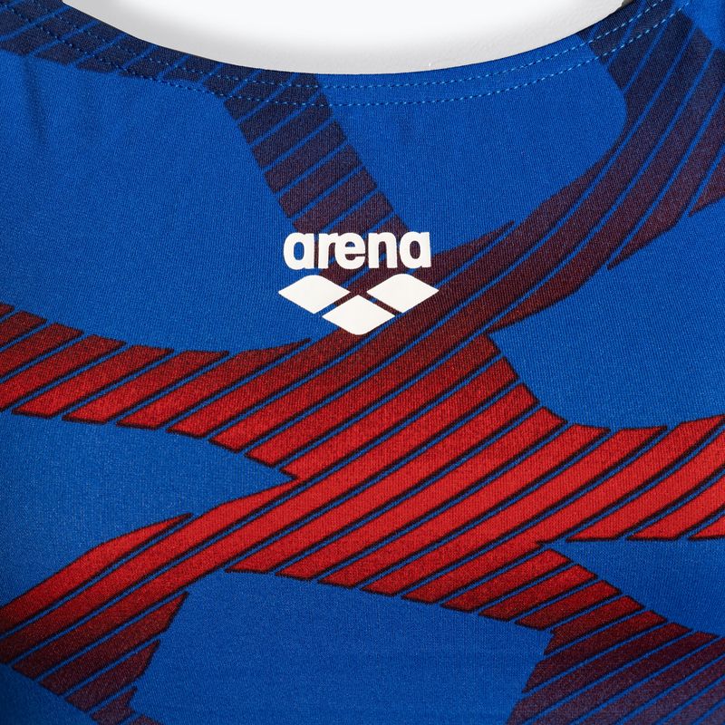 Női egyrészes fürdőruha arena Spider Booster Back One Piece kék 000060/724 3