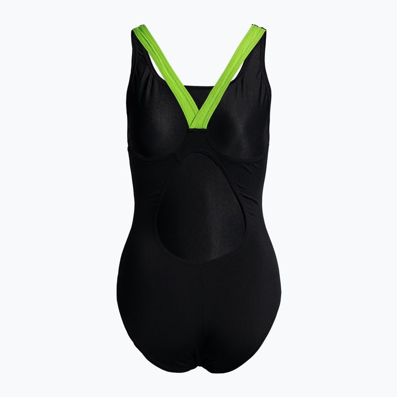 Női egyrészes fürdőruha arena Shadow One Piece fekete/zöld 000088/506 2