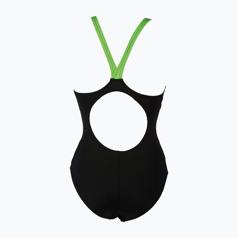 Női egyrészes fürdőruha arena Shadow One Piece fekete/zöld 000088/506 5