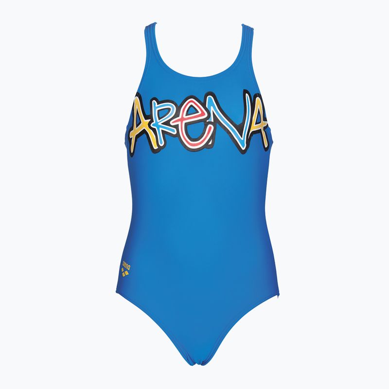 Gyermek egyrészes fürdőruha arena Sparkle One Piece L kék 000109 4